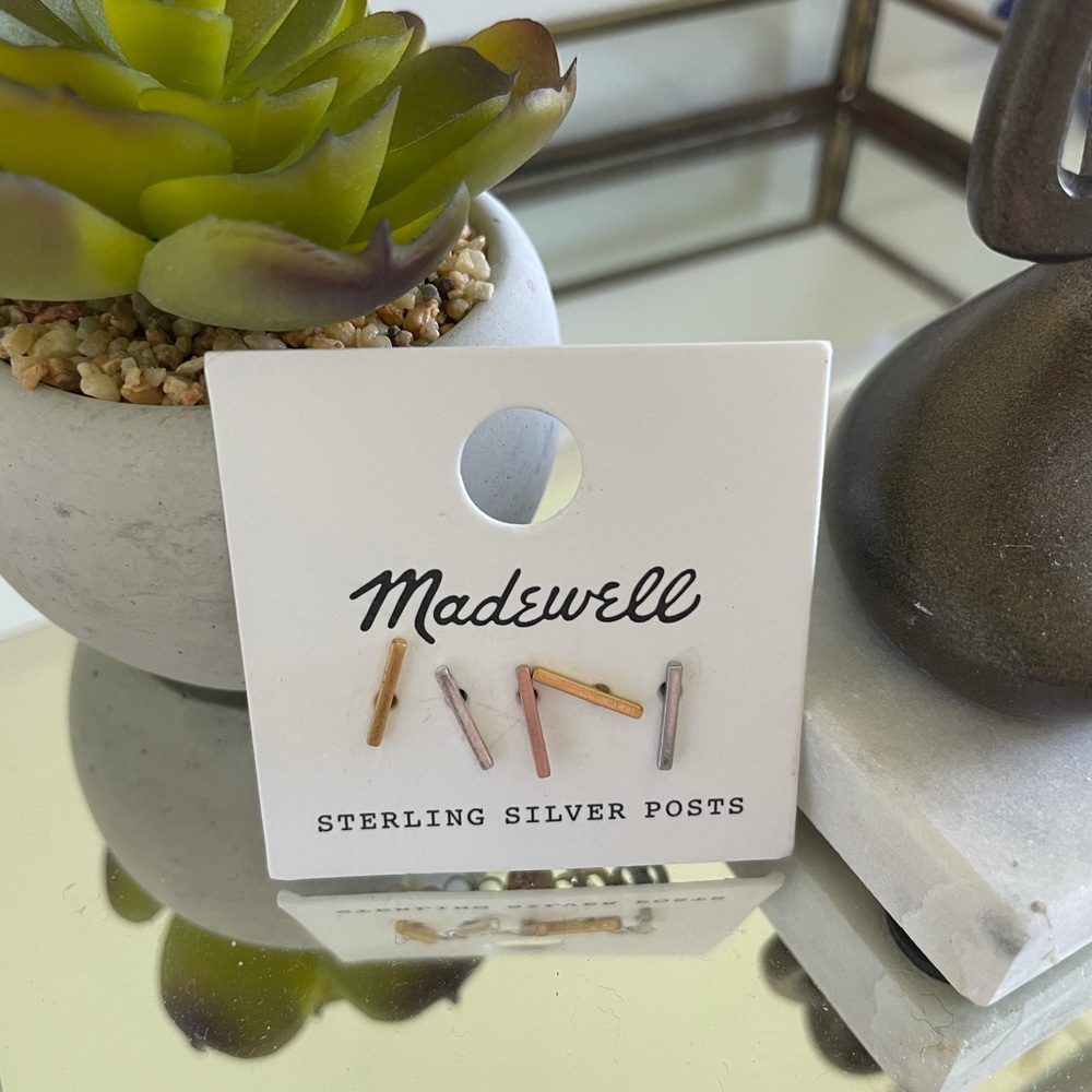 NWT Madewell sterling silver earrings